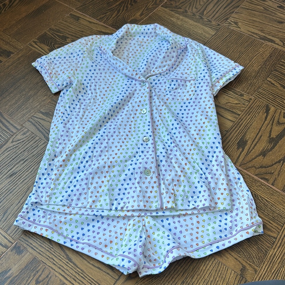 Roller Rabbit Disco Hearts Polo Pajamas